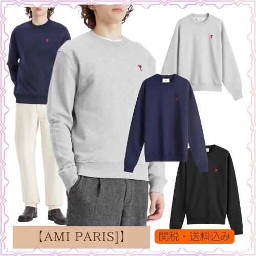 【AMI PARIS】AMI パリ アミ ド クール スウェットシャツ