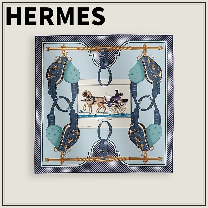 【ギフトなどにおすすめ！】HERMES スカーフ