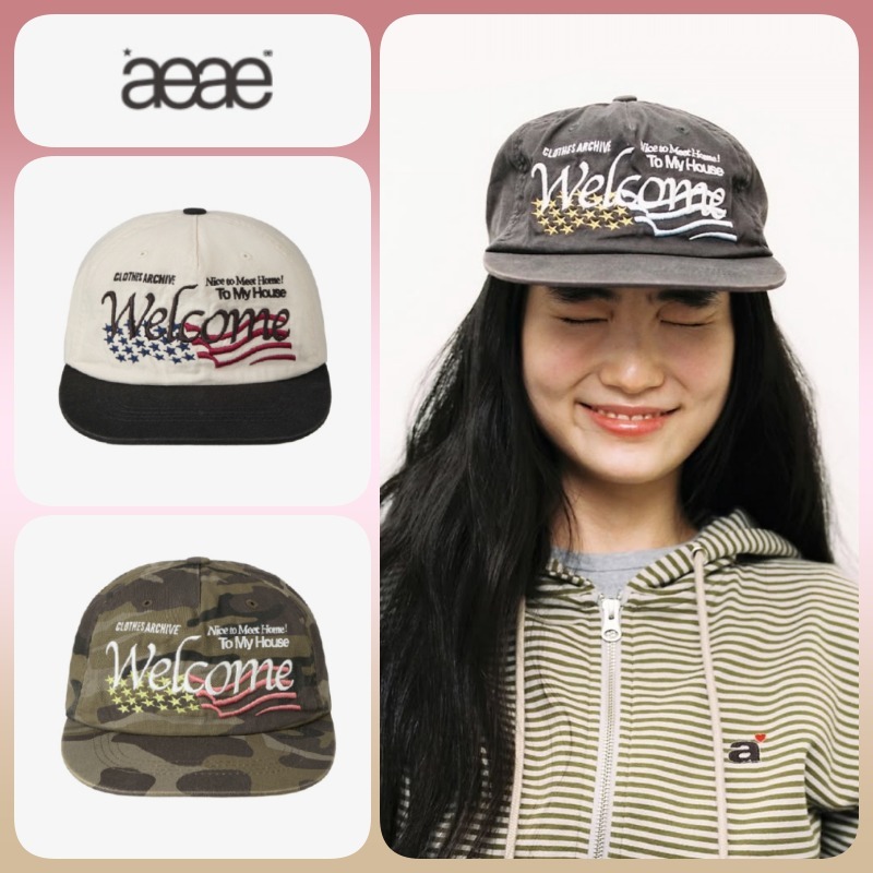 ◆25SS AEAE WELCOME WASHED CAP/3色◆