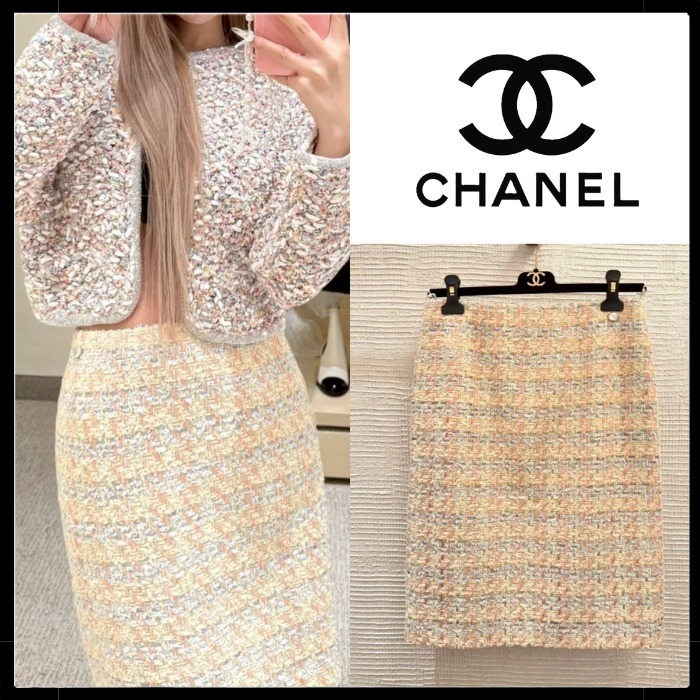 【上品なツイード素材☆】 CHANEL スカート