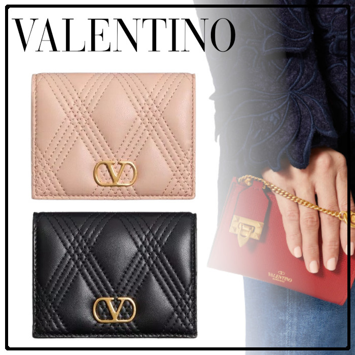【Valentino】キルティ 67 キルティングナッパレザー ウォレット
