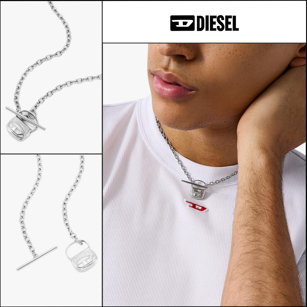 【DIESEL】DX1593040 Bag Charm Necklace
