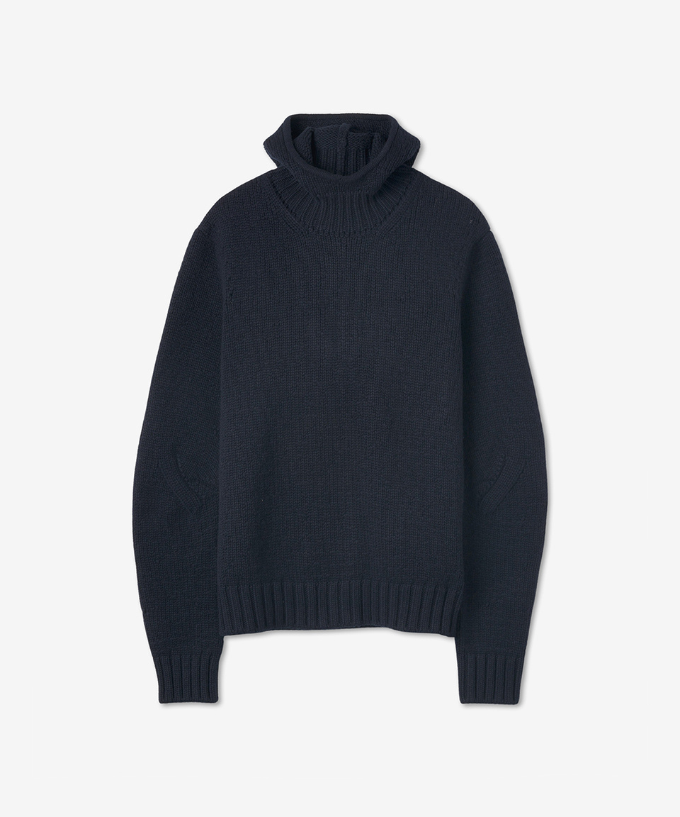 【BOTTEGA VENETA-2022FW】 メンズ ニット フード - スペース
