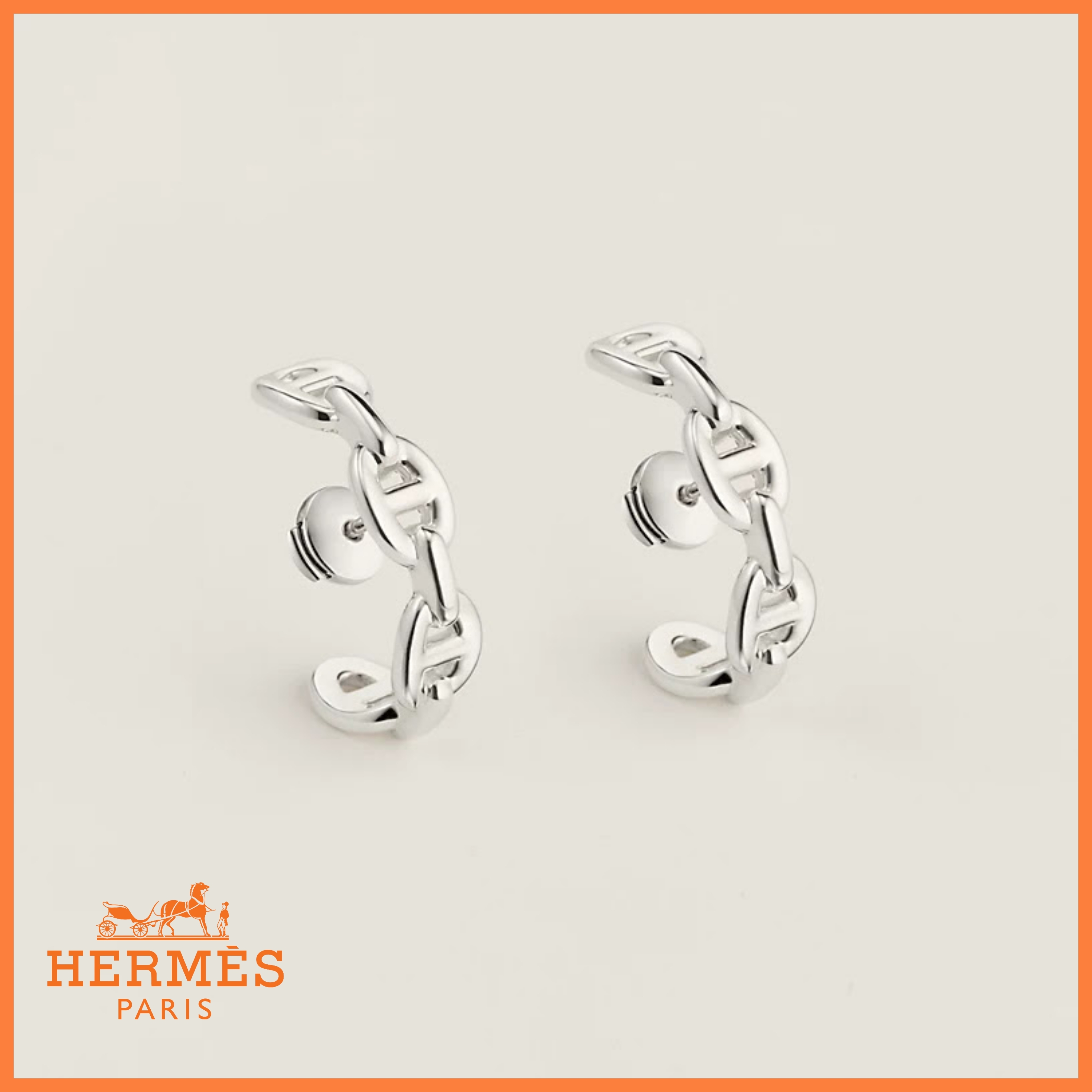 【HERMES】シェーヌダンクル アンシェーヌ イヤークライマー