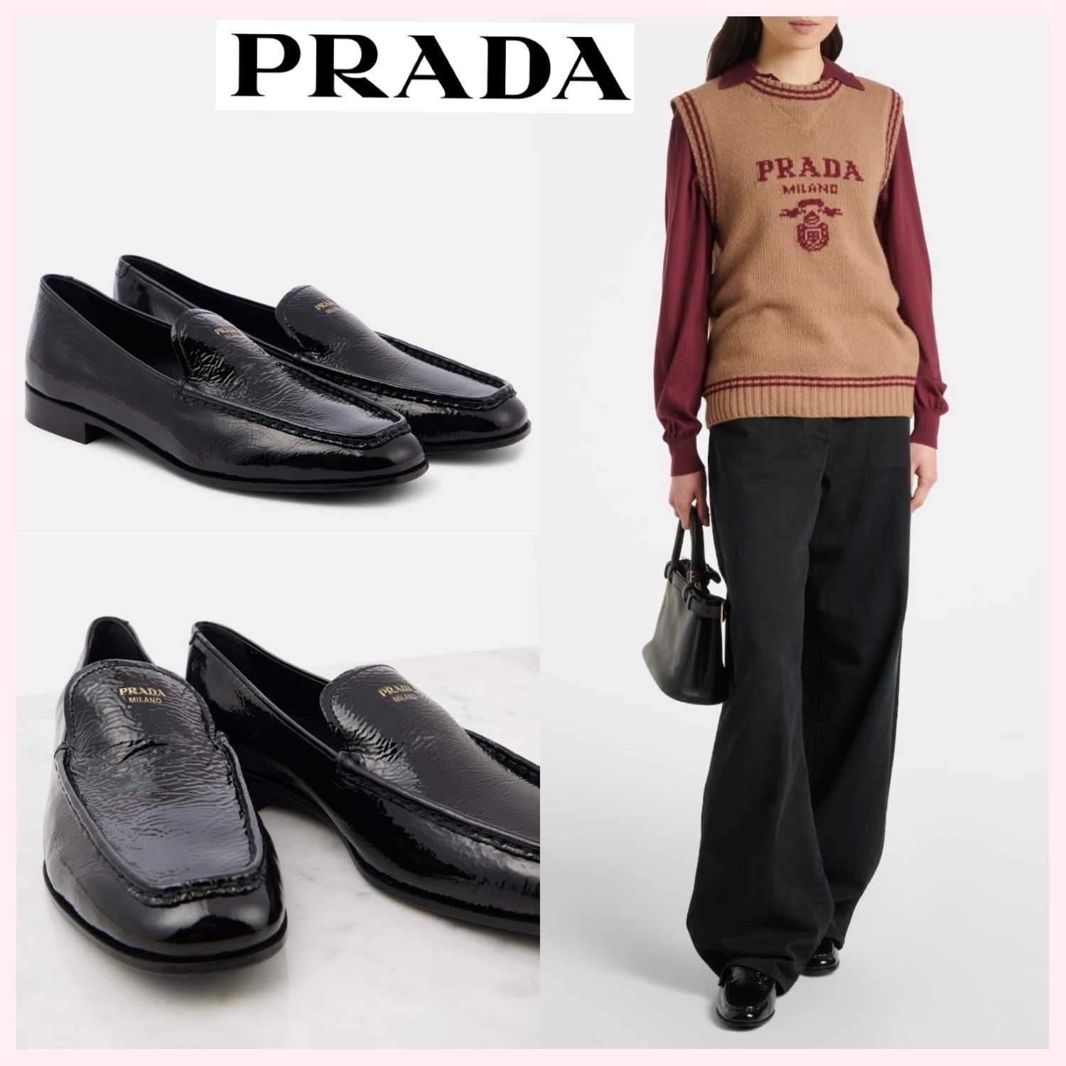 ★PRADA★関税込♪NEW♪パテントレザー ローファー