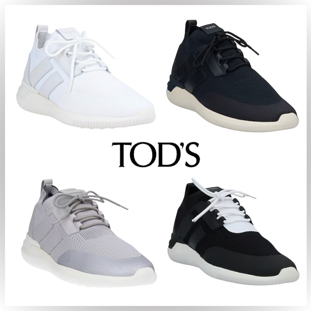 【 TOD'S 】送関込み☆TOD'S メンズ ロゴ スニーカー
