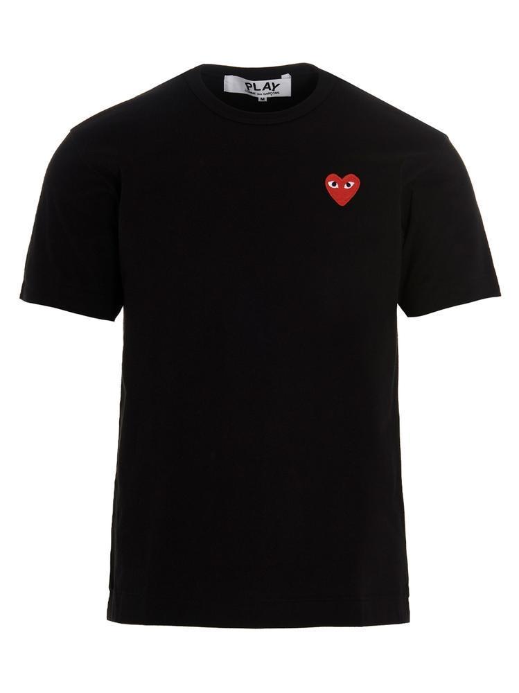 Tシャツ・カットソー Comme Des Garcons Play T-Shirt With Small Red Heart