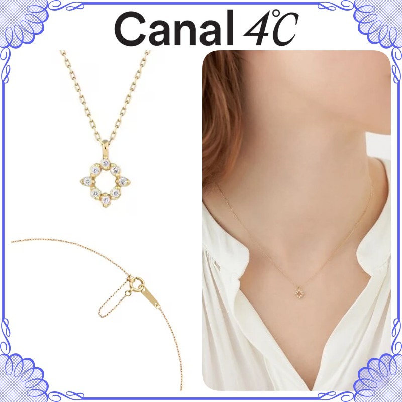 大人気!! Canal ４℃ K7 イエローゴールド ネックレス