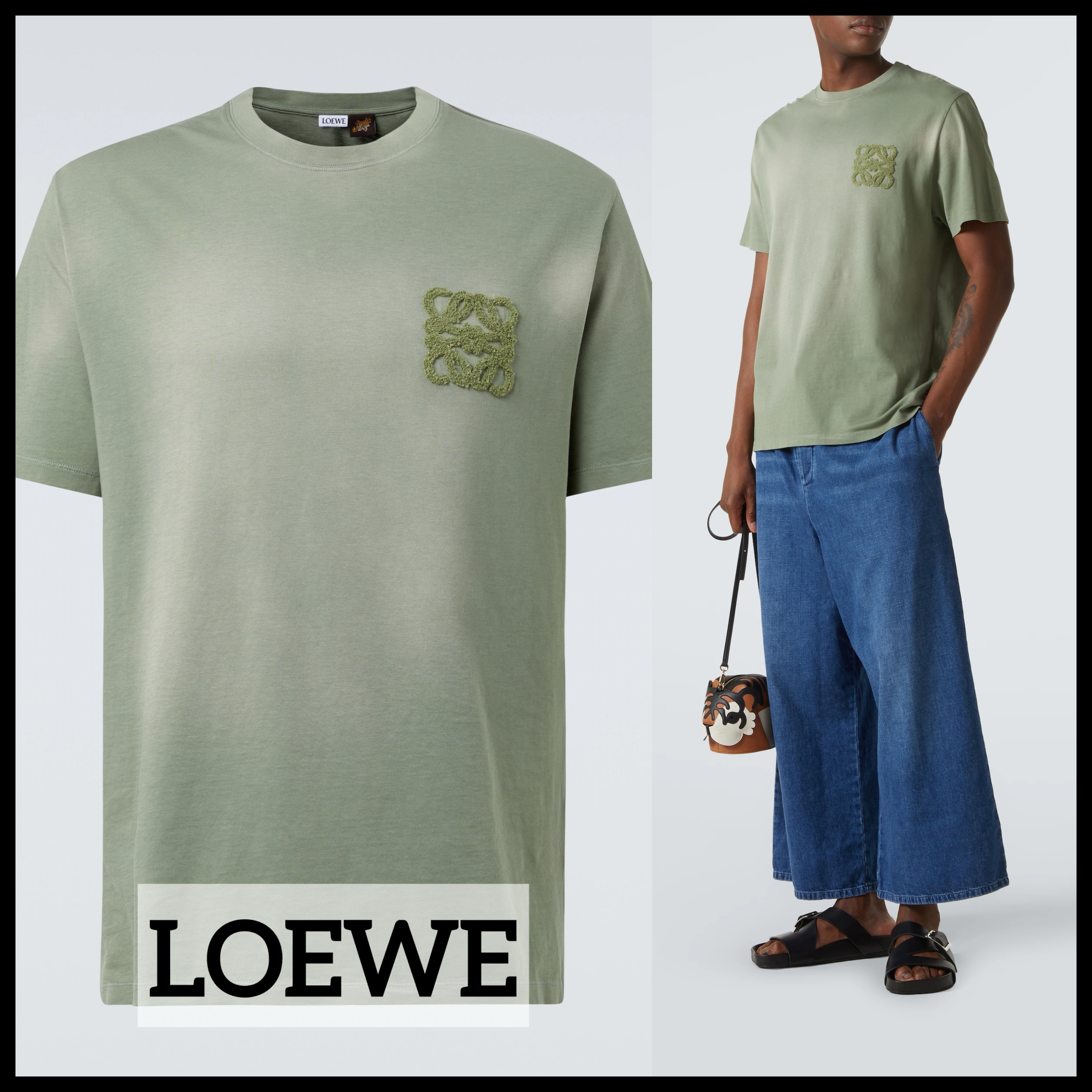 【LOEWE】Anagram cotton jersey T-shirt
