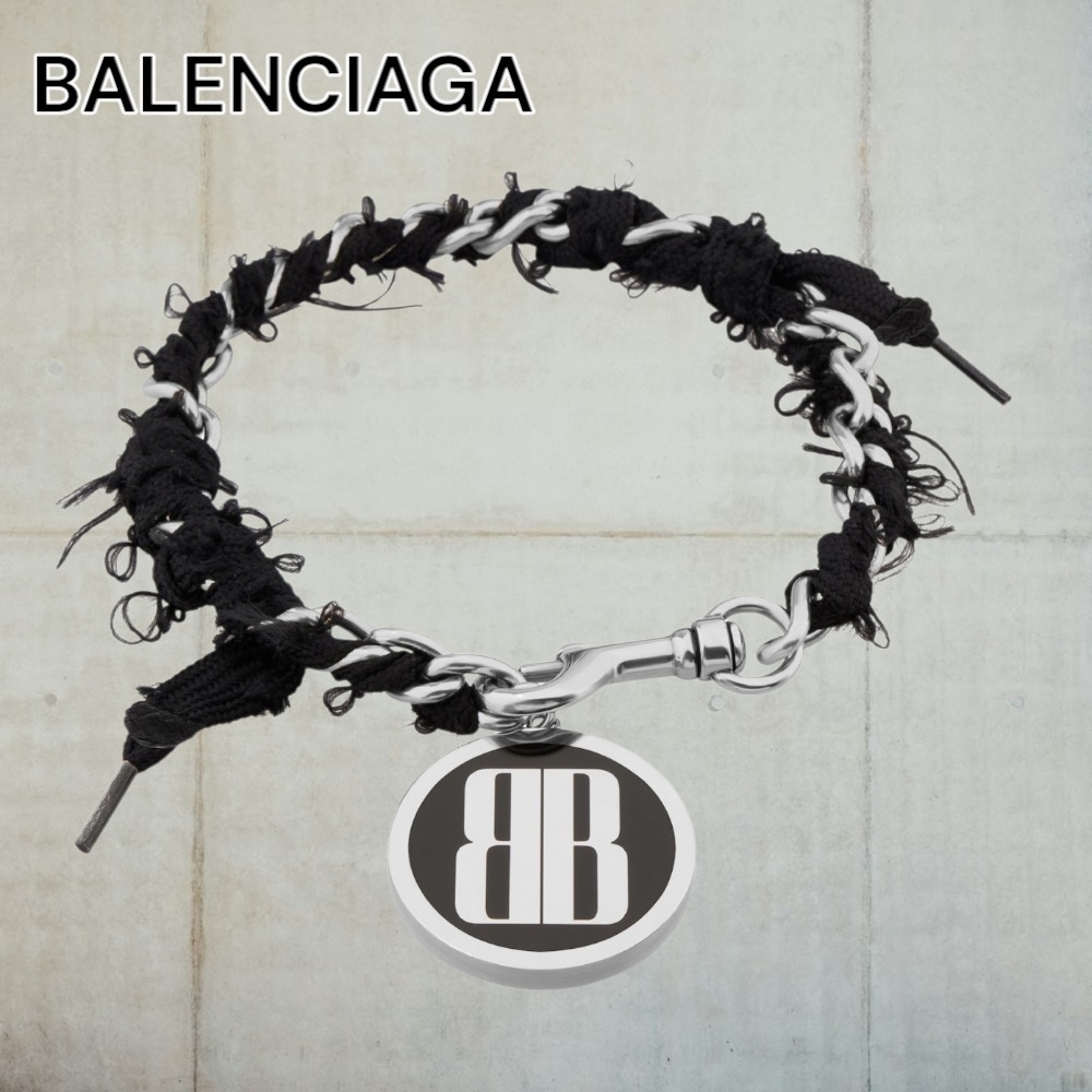 【BALENCIAGA】アンティークシルバー/ブラックチョーカー