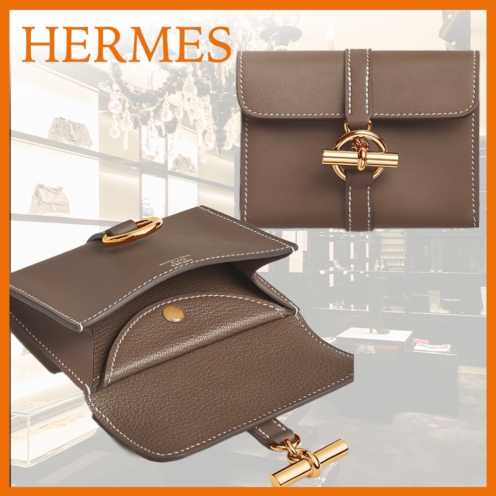 【計算された収納力☆】HERMES グレナン コンパクト財布