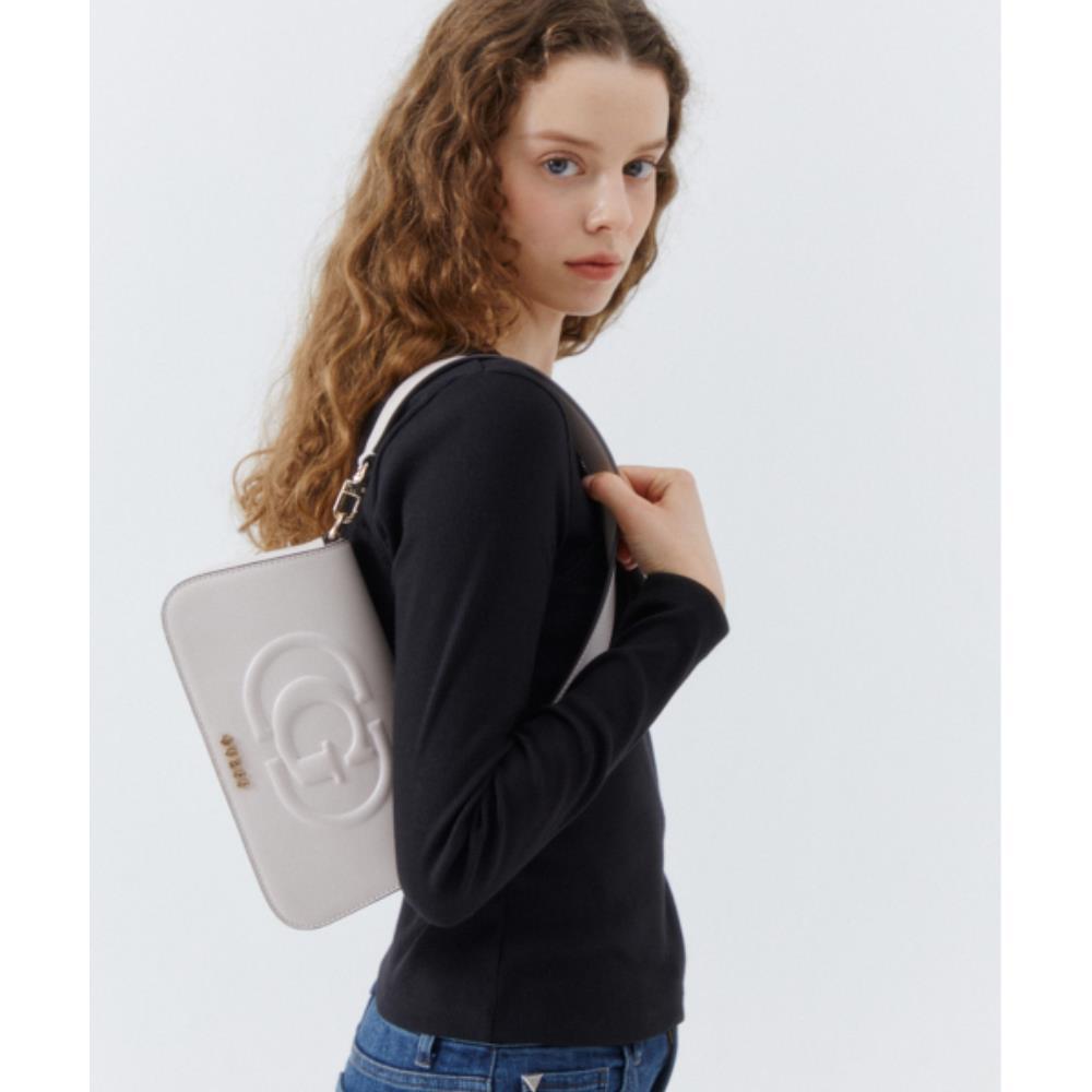 ショルダーバッグ・ポシェット Guess MIETTA G logo flap shoulder bag HO3A3A57