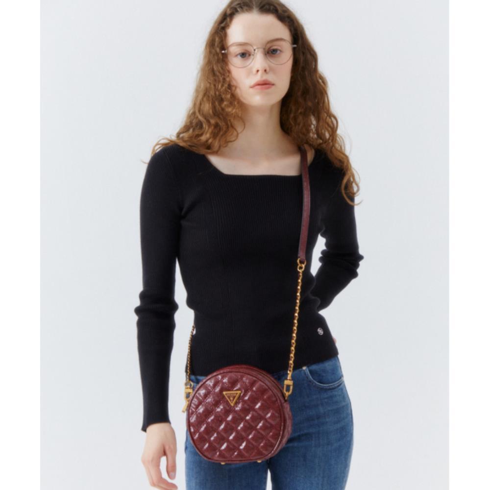 ショルダーバッグ・ポシェット Guess GIULLY QUILTING ROUND MINI BAG HO3A3A23