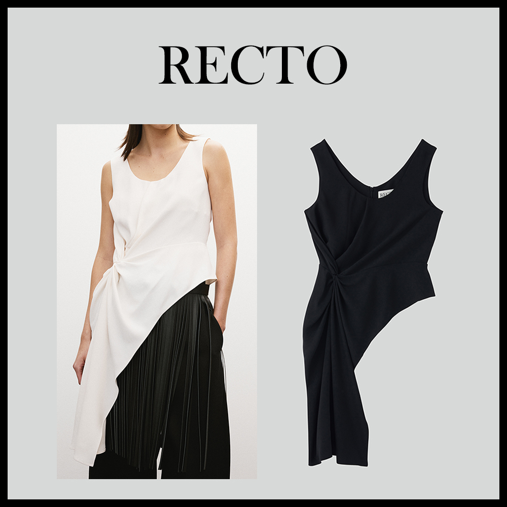 RECTO■25SS_ASYMMETRIC TWISTED TOP■正規品/大人気