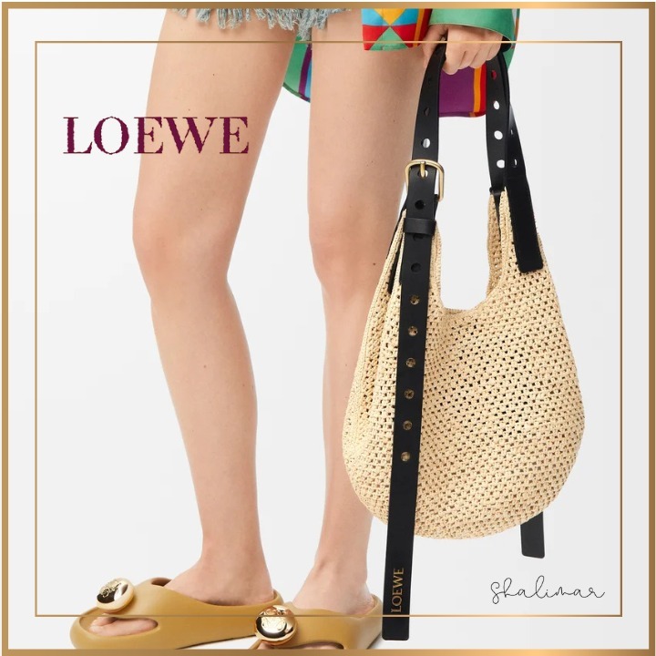 《LOEWE》ラフィアゆったり ショルダーバッグ