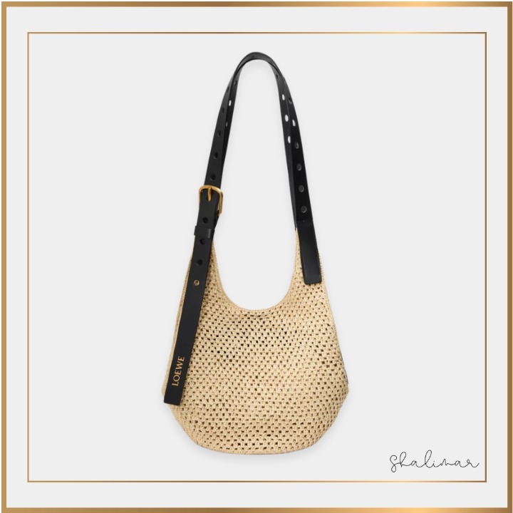 《LOEWE》ラフィアゆったり ショルダーバッグ