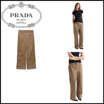 美品❗正規品❕PRADA プラダ クロップド パンツ チノパン 七分丈