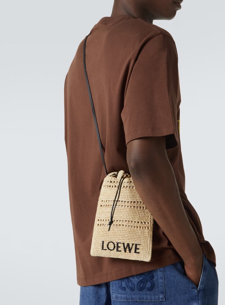 ショルダーバッグ \"LOEWE\" Paula's Ibiza logo raffia crossbody bag