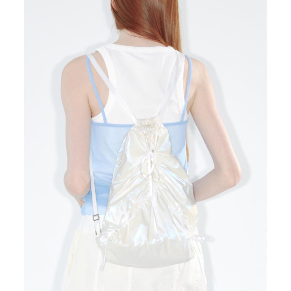 ★Fennec★ RIBBON STRING BAG PEARL IVORY FNSBP02PVF