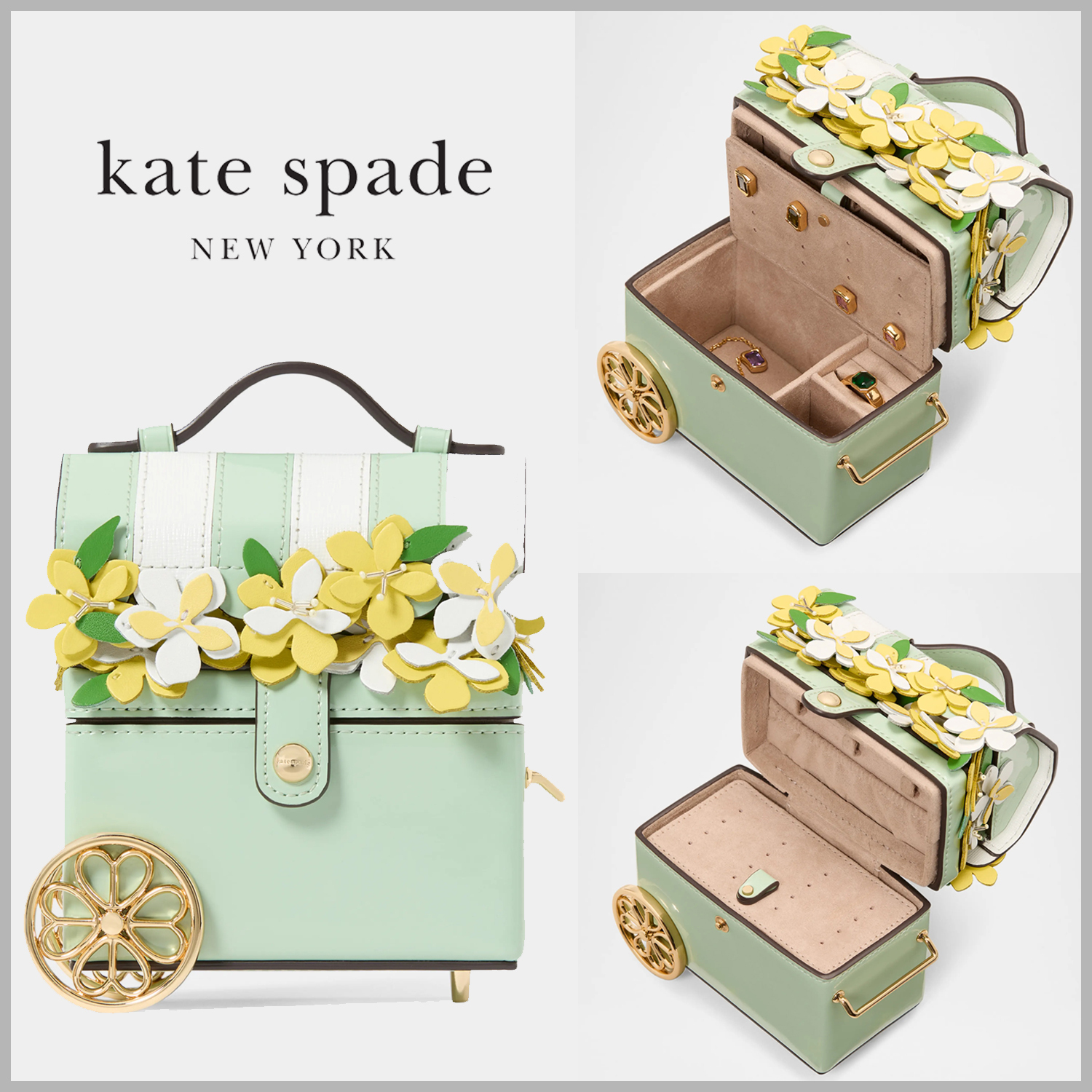 【Kate Spade】フラワーカート ジュエリーケース
