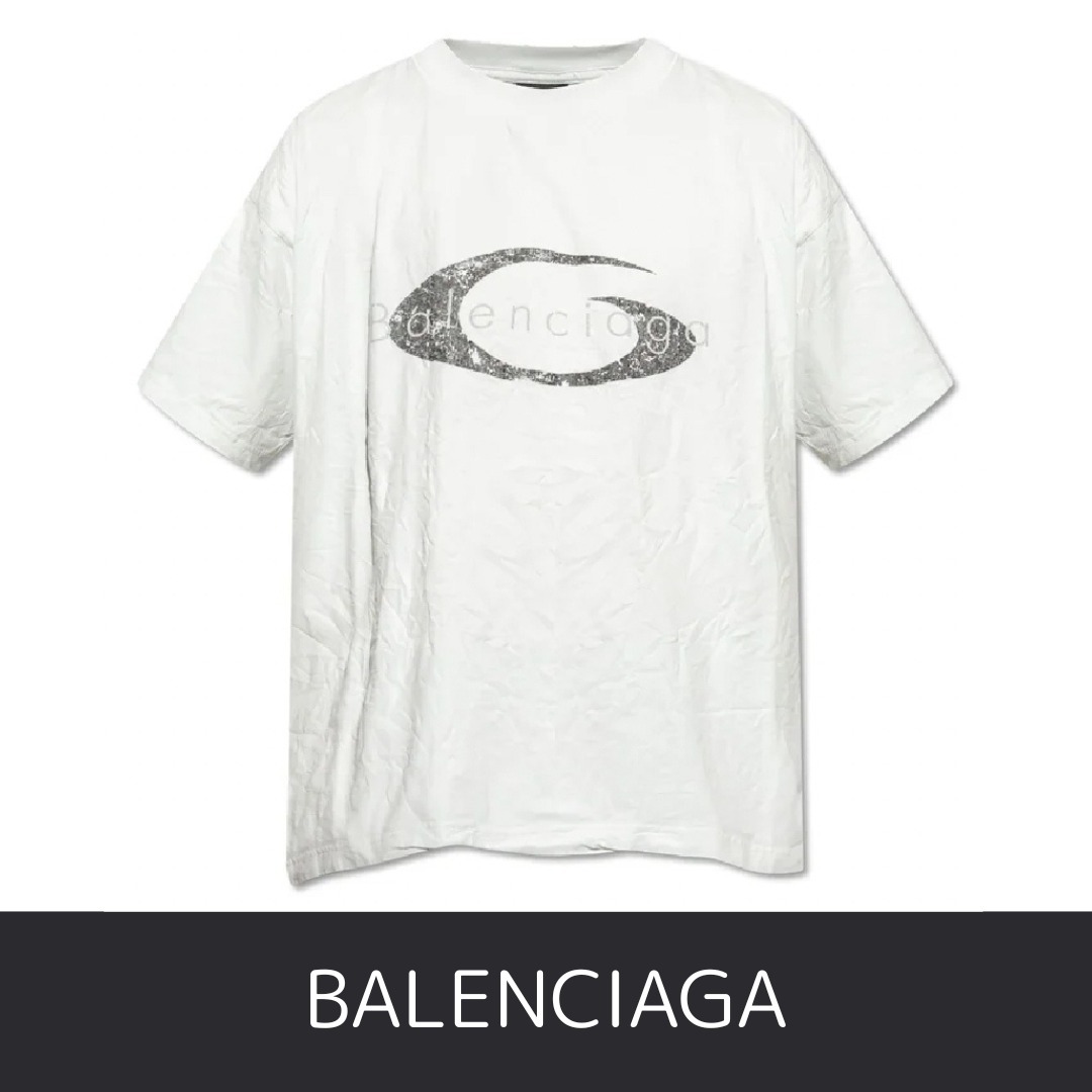 バレンシアガ ヴィンテージ ループ クルーネック Tシャツ
