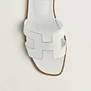 《HERMES》 オラン サンダル ホワイト ステッチ カーフスキン