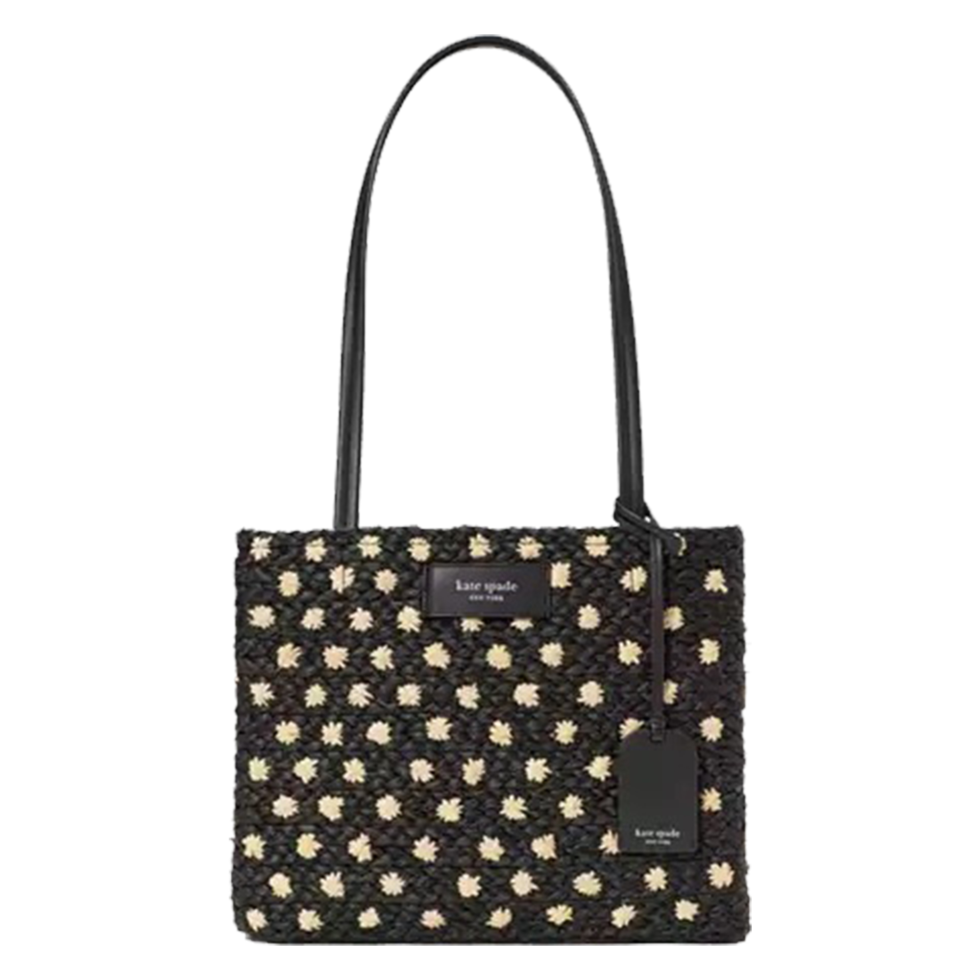 kate spade ★オンパーパス ストロー ミディアム トートバッグ★