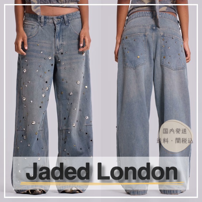 【JADED LONDON】Bolted Studded Colossus Jeans