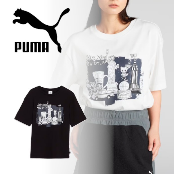 【PUMA】 NEKO-san x DYLAN NY グラフィック Tシャツ