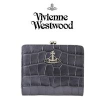 ☆送料関税込☆VIVIENNE WESTWOOD 二つ折り フラグメントケース ☆ VIVIENNE WESTWOOD ☆ クロコダイルエンボス 2つ折り財布