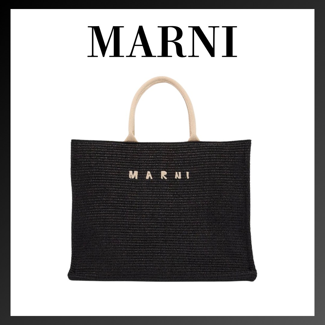 ＊MARNI ＊ラフィア ラージ トートバッグ