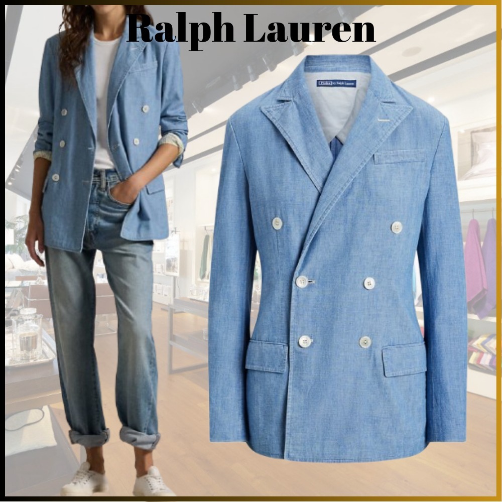 大人の春夏スタイル★Ralph Lauren★上質シャンブレージャケット