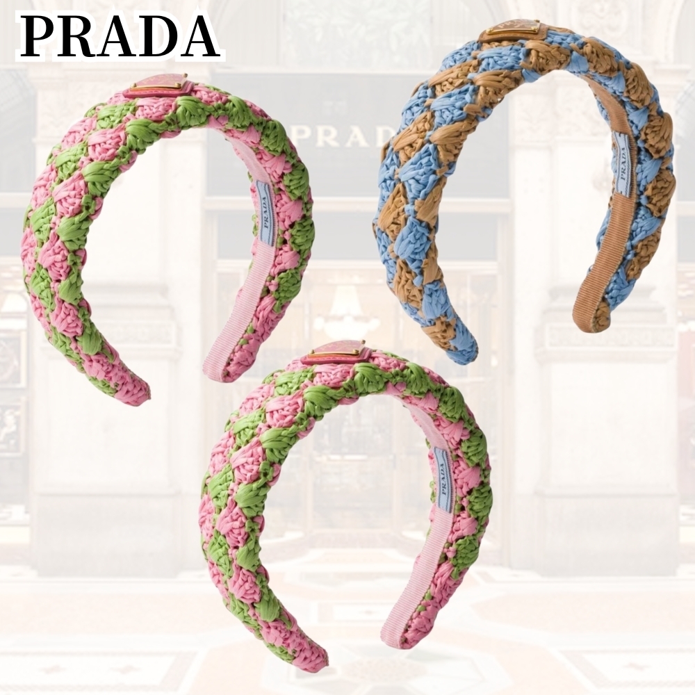 新作★PRADA*スタイルを引き立てる*かぎ針編みのヘッドバンド