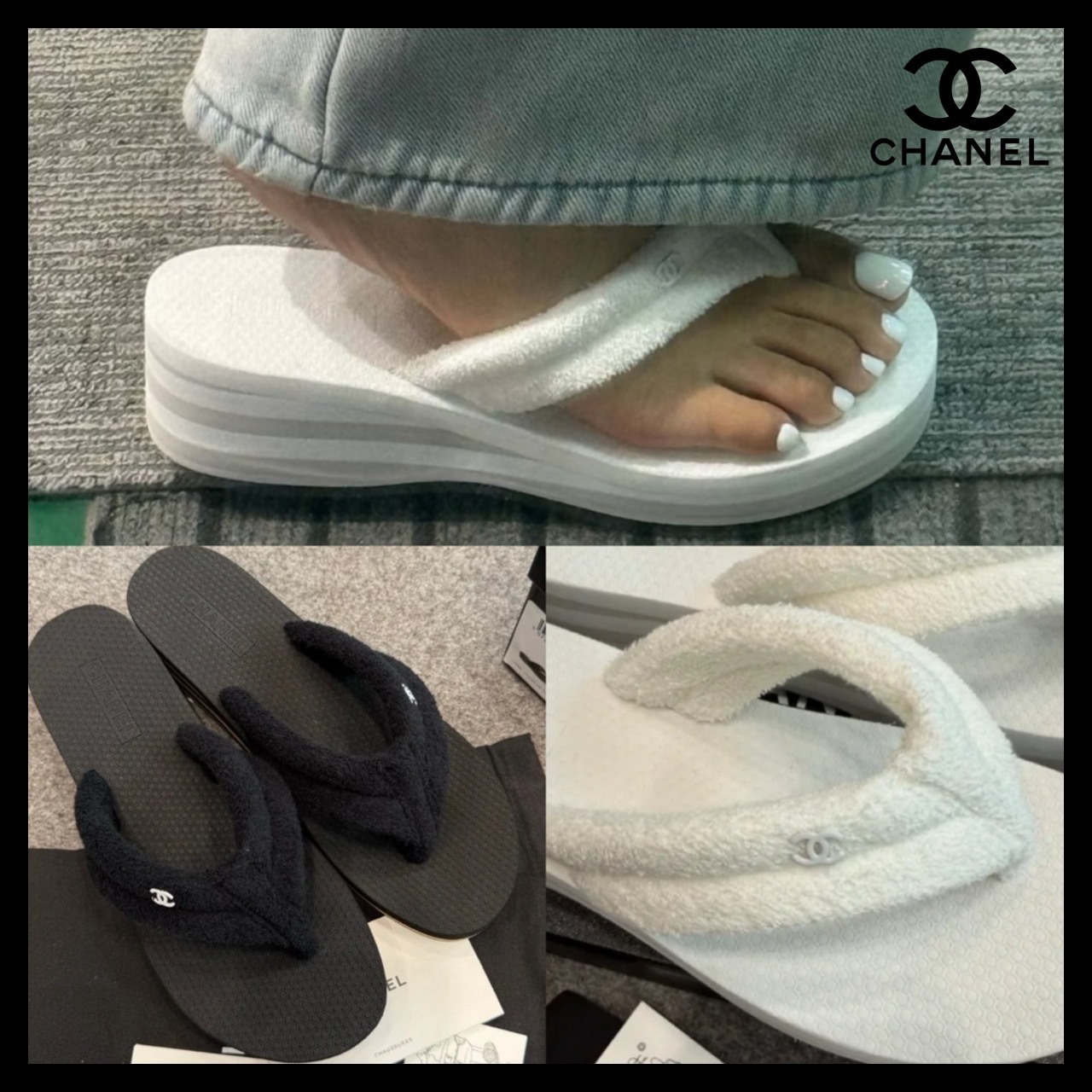 新作【シンプルで大人可愛い☆】CHANEL ビーチサンダル