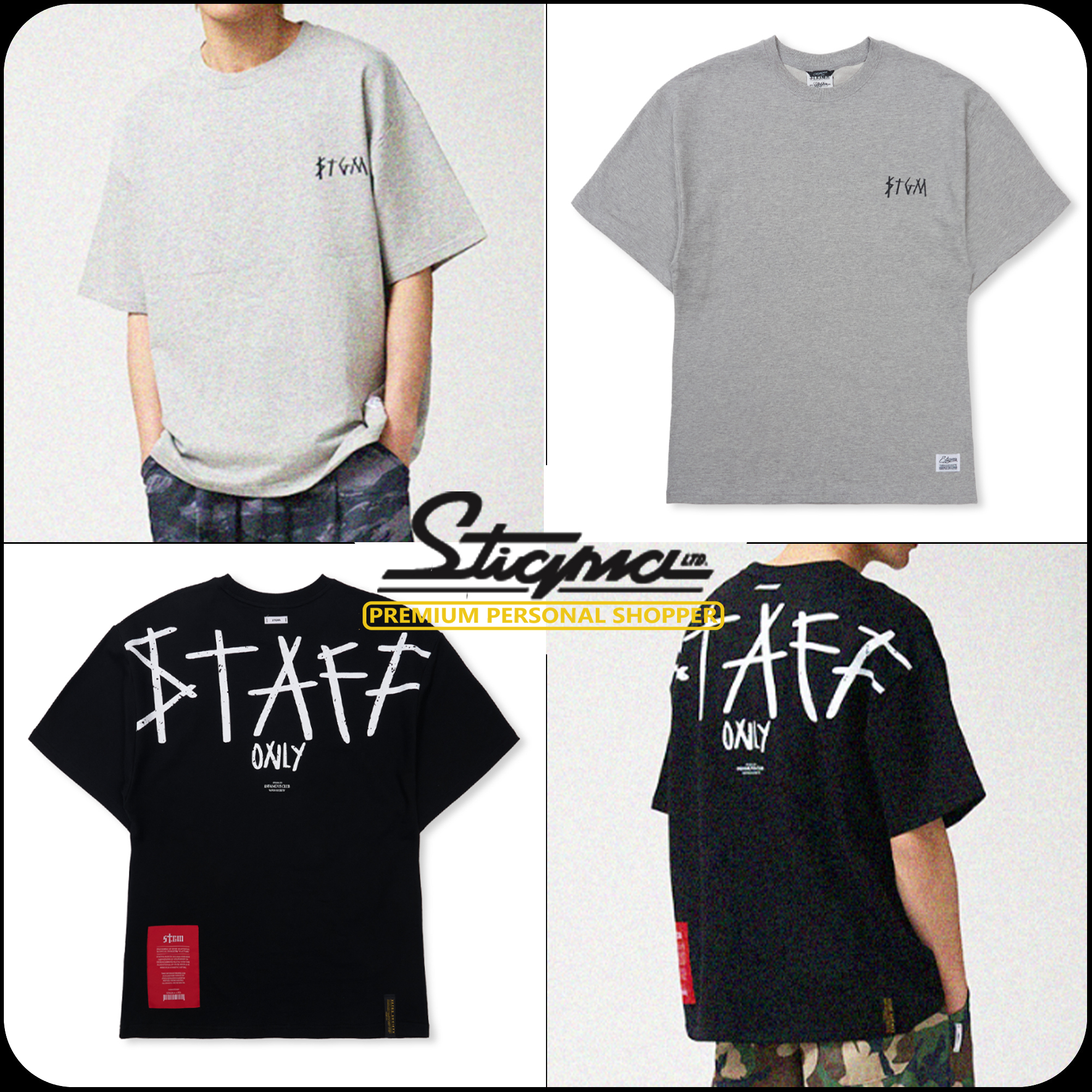 [ STIGMA ]★25SS★韓国人気★Staff Semi-oversized T-shirts
