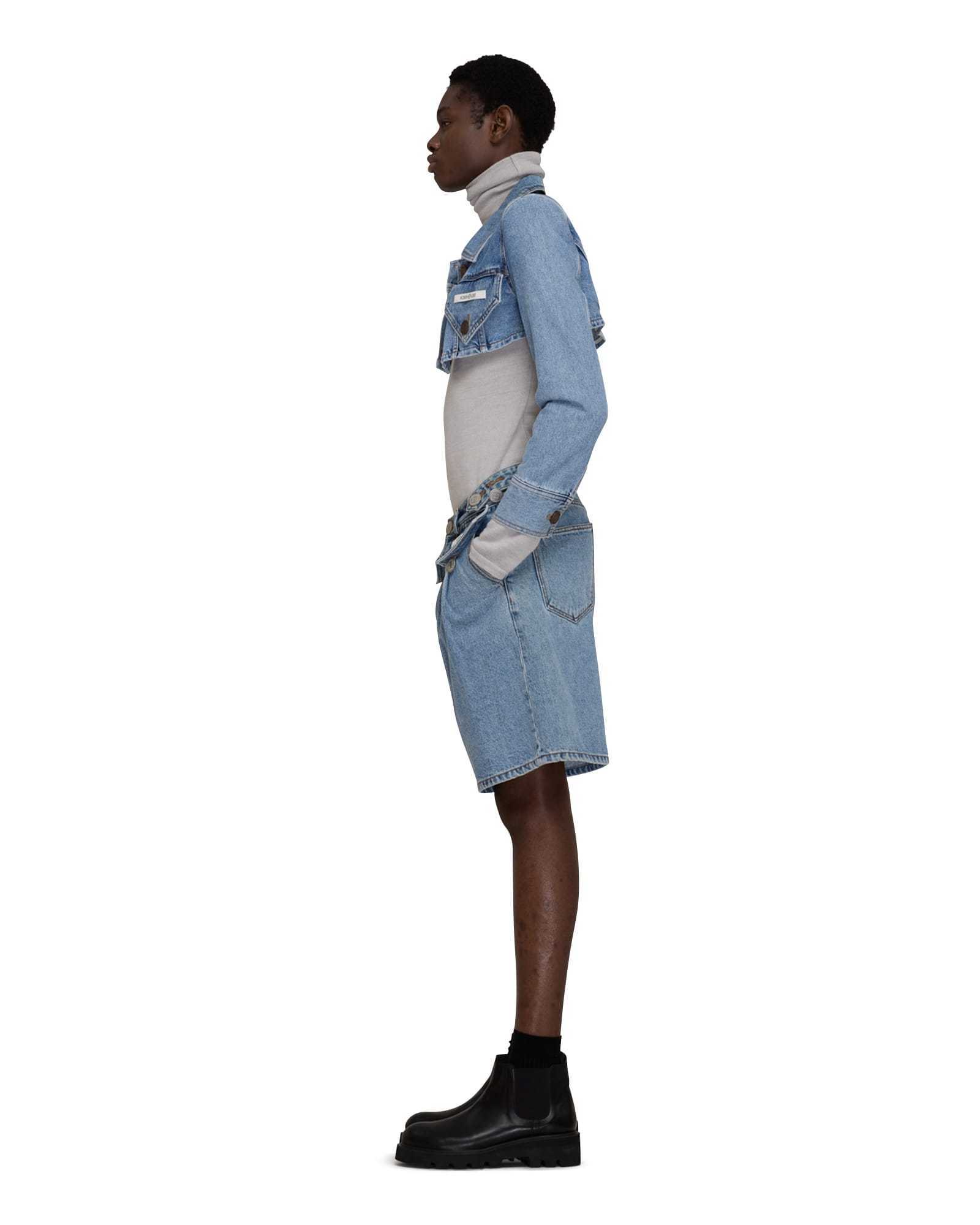 【KIMHEKIM】メンズフィットエマデニムジャケット（ブルー） Men'S Fit Emma Denim Jacket (Blue) - KIMHĒKIM