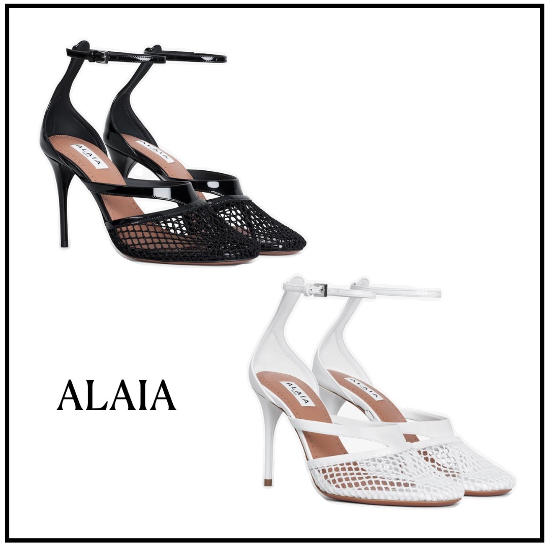 【ALAIA直営店】SANDALES INFRADITO EN ReSILLE ET CUIR