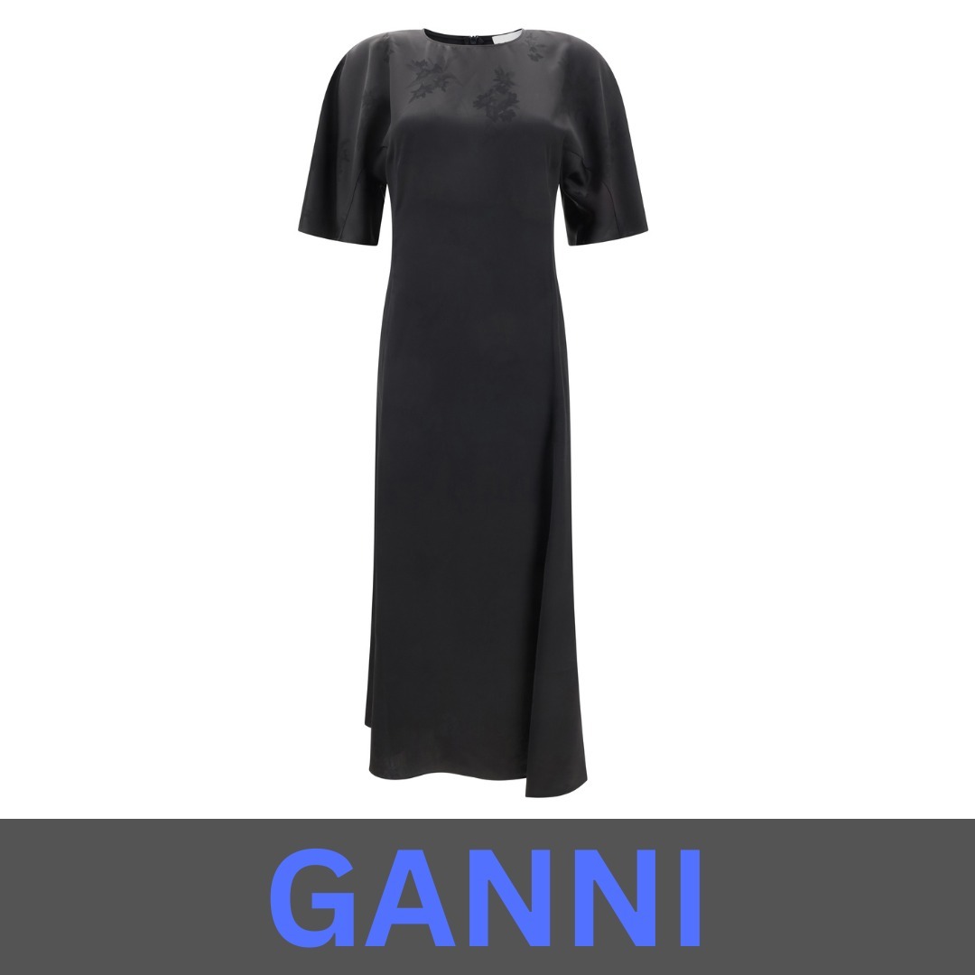 [国内発送] GANNI★ロングサテンドレス