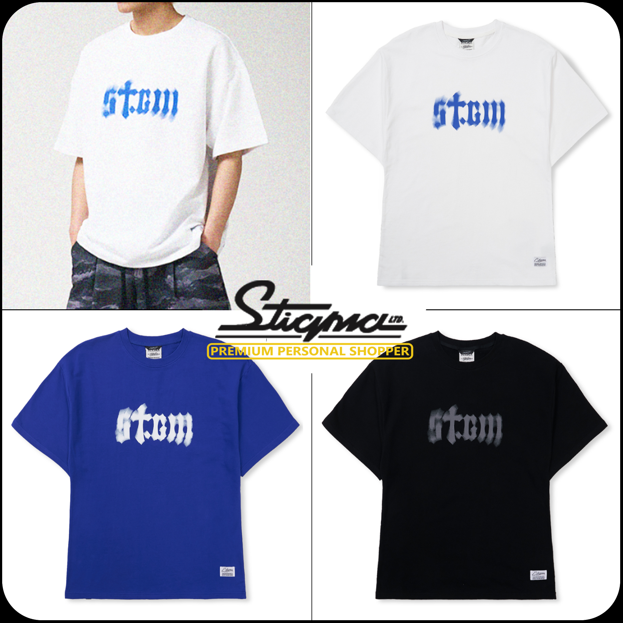 [ STIGMA ]25SS★韓国人気★Blur STGM Semi-oversized T-shirts