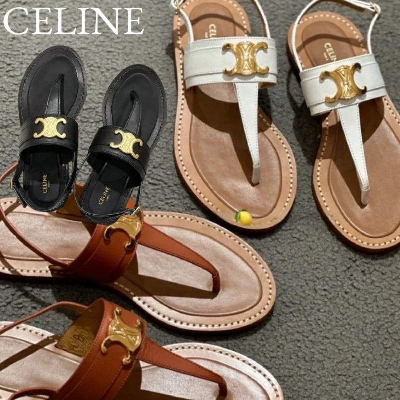 CELINE リンピア トリオンフ サンダル カーフスキン