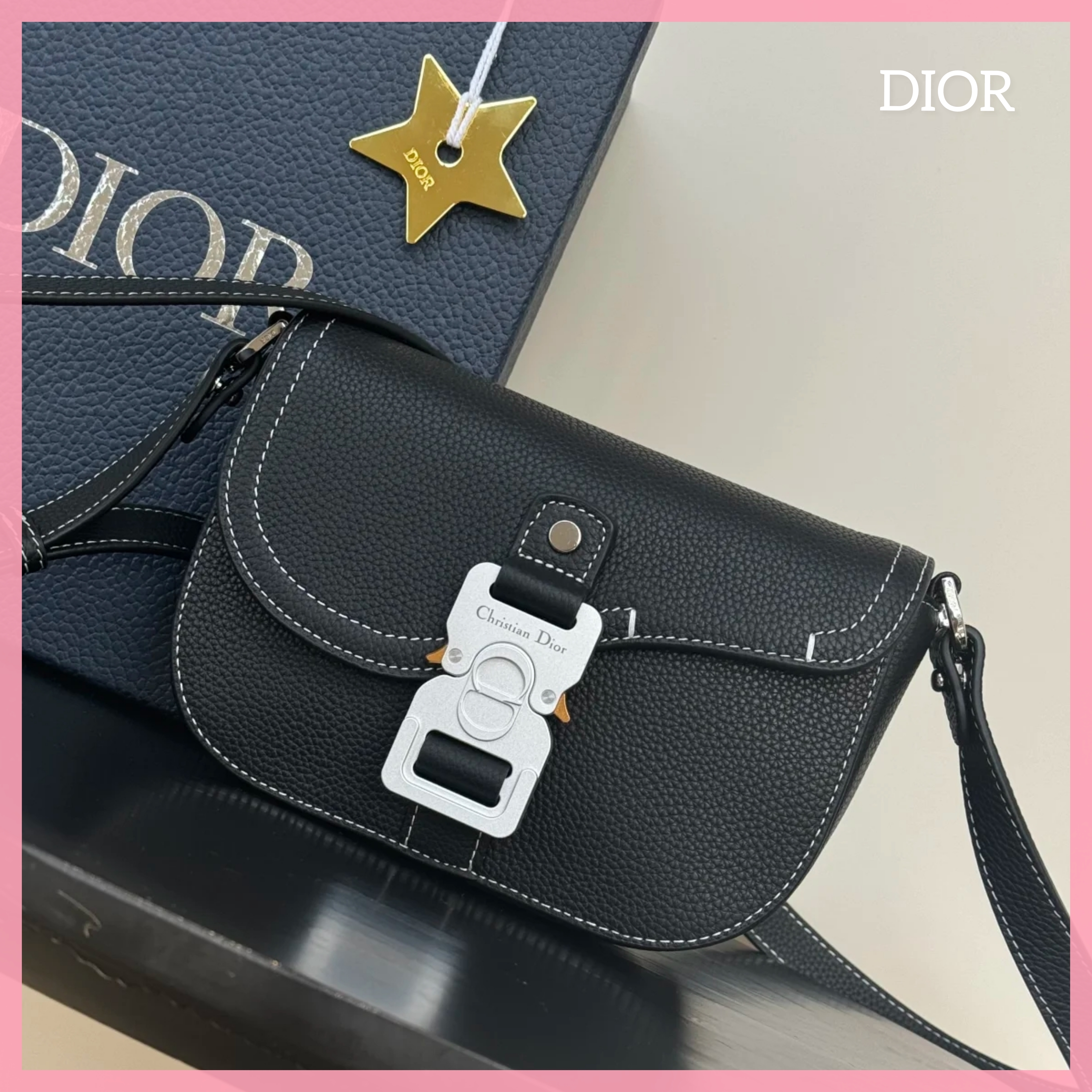 【イチ押し★】DIOR メンズ Saddle バック ミニフラップ付き