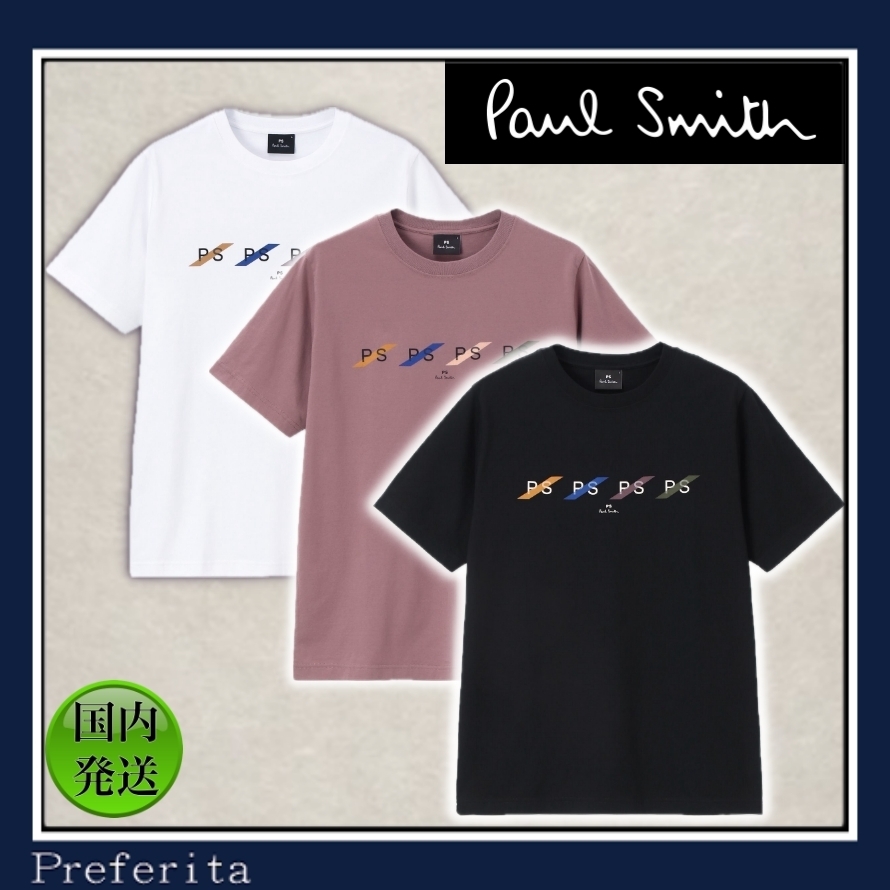 【Paul Smith】PSスラッシュロゴ 半袖 Tシャツ ロゴ コットン