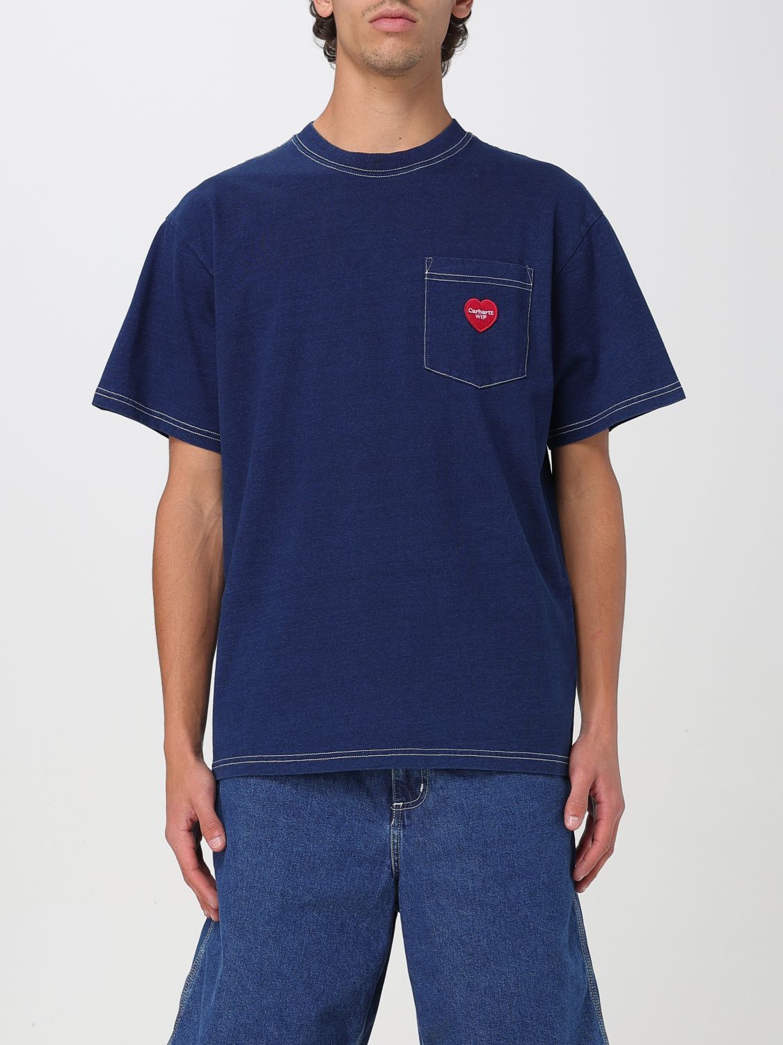 Tシャツ・カットソー CARHARTT WIP Men T-shirt Navy I034486 E4GD