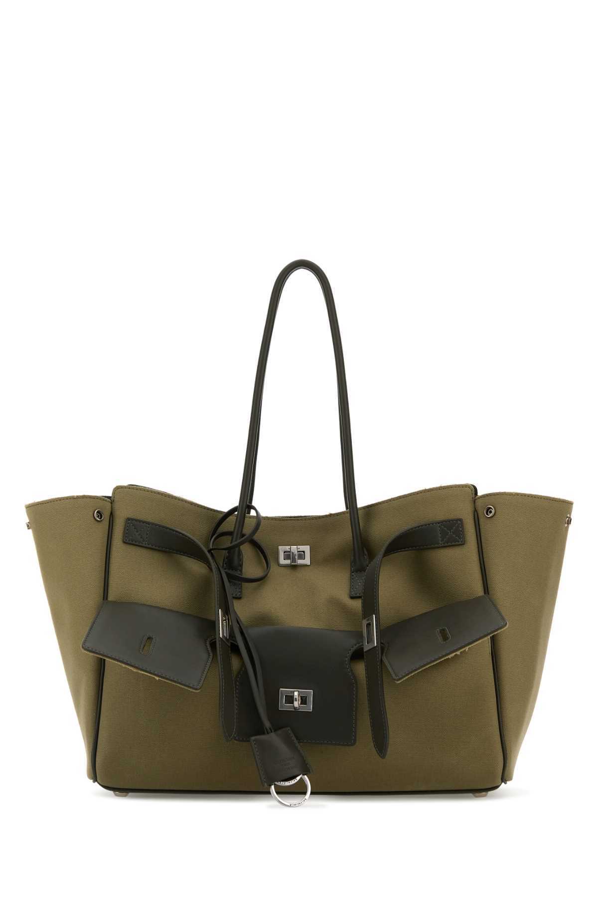 【送料&関税込】Balenciaga Army Green Canvas Medium Carry Al