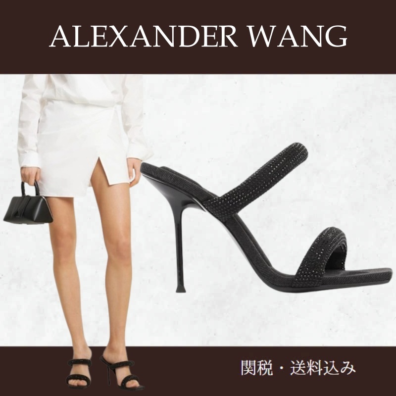 Alexander Wang ☆Julie Hotfix デニムサンダル 105mm