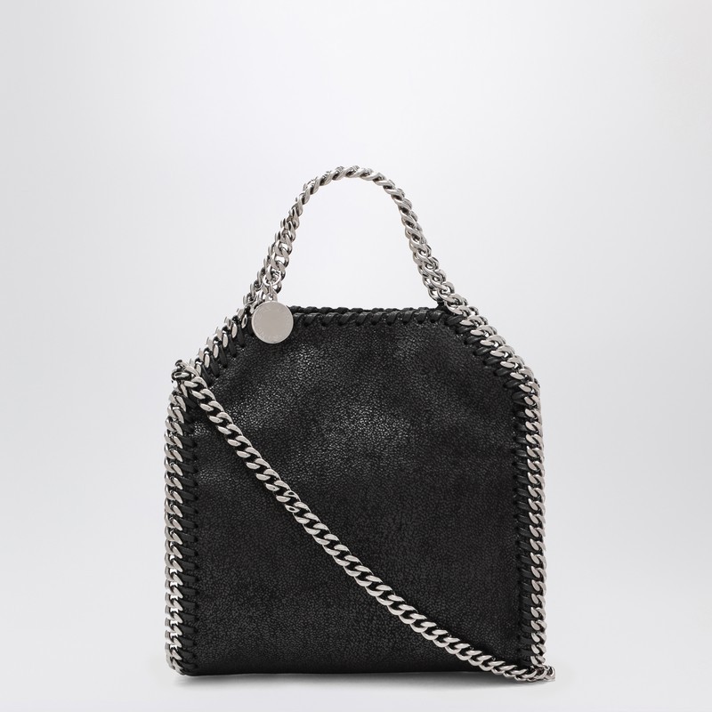 トートバッグ Stella McCartney Black micro Falabella Tiny tote bag
