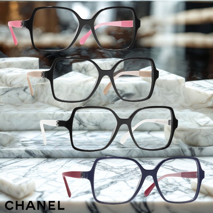 《美意識と確かな品質》【Chanel】スクエア シェイプ メガネ