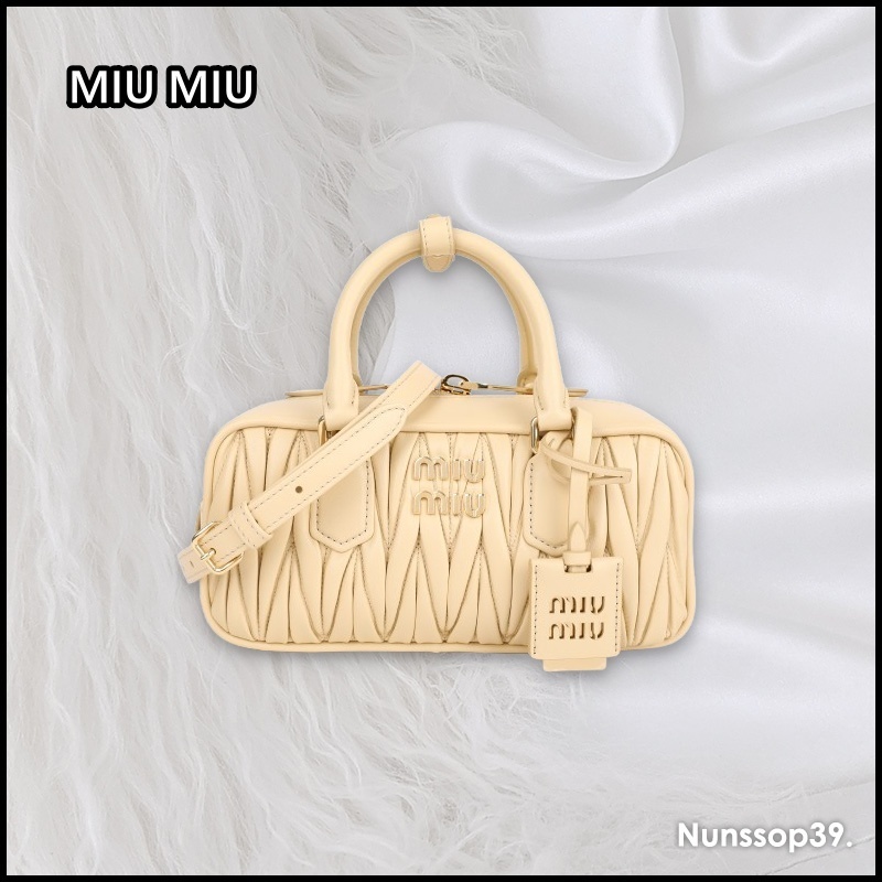 《MIU MIU》 ロゴ アルカディ マテラッセ トートバッグ