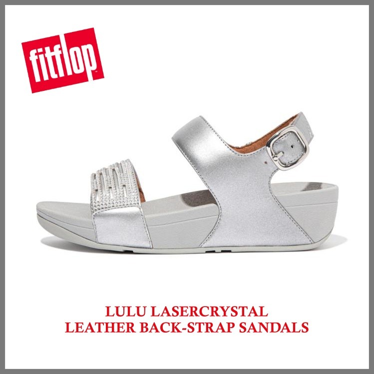 【FitFlop】★LULU LASERCRYSTAL LEATHER BACK-STRAP SANDALS★