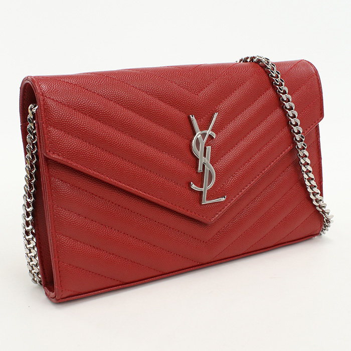 SAINT LAURENT チェーンウォレット 377828 【ランク：A】